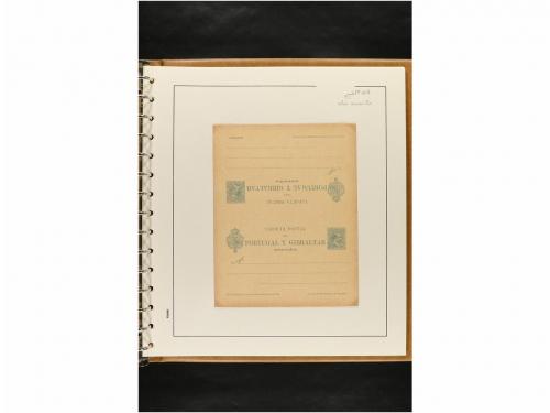 ✉ ESPAÑA. ENTEROS POSTALES. COLECCIÓN ESPECIALIZADA. Restos 