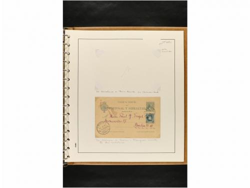 ✉ ESPAÑA. ENTEROS POSTALES. COLECCIÓN ESPECIALIZADA. Restos 