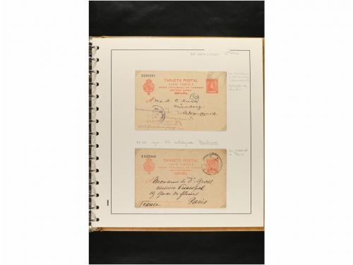 ✉ ESPAÑA. ENTEROS POSTALES. COLECCIÓN ESPECIALIZADA. Restos 