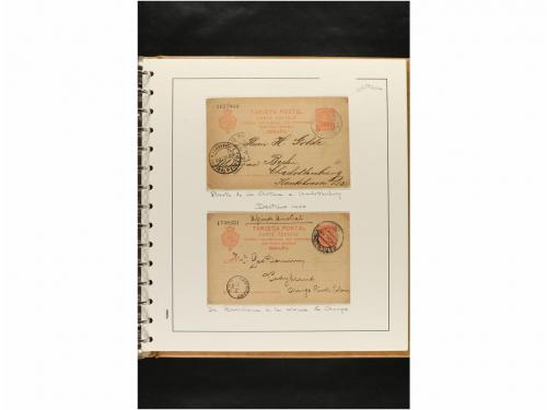 ✉ ESPAÑA. ENTEROS POSTALES. COLECCIÓN ESPECIALIZADA. Restos 