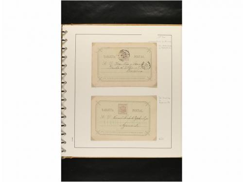 ✉ ESPAÑA. ENTEROS POSTALES. COLECCIÓN ESPECIALIZADA. Restos 