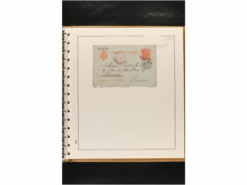 ✉ ESPAÑA. ENTEROS POSTALES. COLECCIÓN ESPECIALIZADA. Restos 
