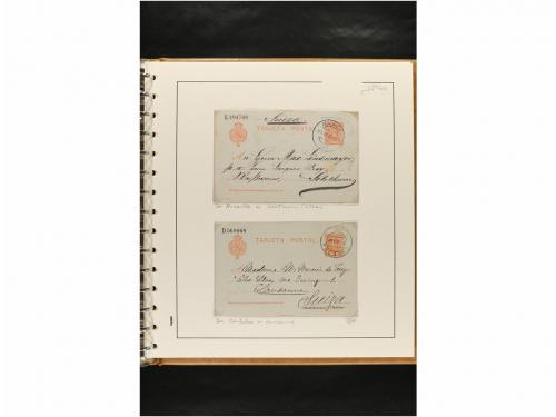 ✉ ESPAÑA. ENTEROS POSTALES. COLECCIÓN ESPECIALIZADA. Restos 