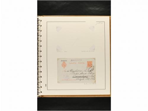 ✉ ESPAÑA. ENTEROS POSTALES. COLECCIÓN ESPECIALIZADA. Restos 