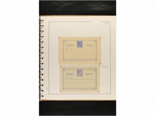 ✉ ESPAÑA. ENTEROS POSTALES. COLECCIÓN ESPECIALIZADA. Restos 