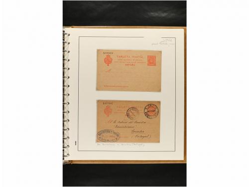 ✉ ESPAÑA. ENTEROS POSTALES. COLECCIÓN ESPECIALIZADA. Restos 