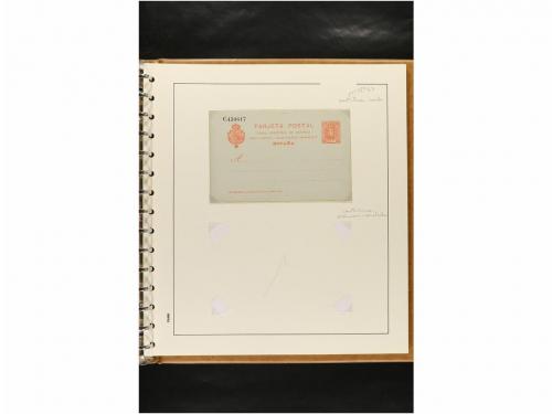 ✉ ESPAÑA. ENTEROS POSTALES. COLECCIÓN ESPECIALIZADA. Restos 