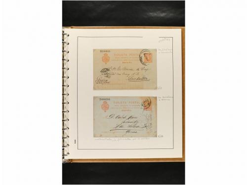 ✉ ESPAÑA. ENTEROS POSTALES. COLECCIÓN ESPECIALIZADA. Restos 