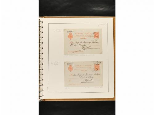 ✉ ESPAÑA. ENTEROS POSTALES. COLECCIÓN ESPECIALIZADA. Restos 