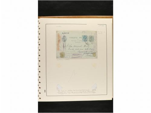 ✉ ESPAÑA. ENTEROS POSTALES. COLECCIÓN ESPECIALIZADA. Restos 