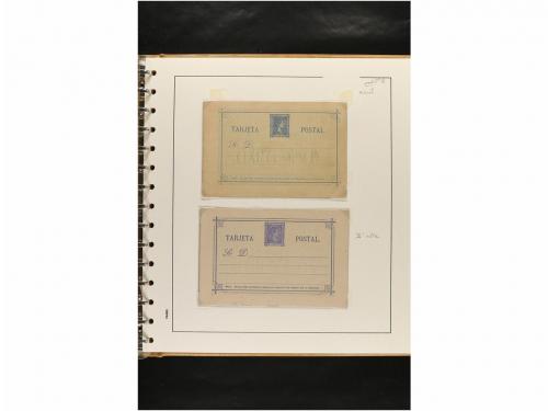 ✉ ESPAÑA. ENTEROS POSTALES. COLECCIÓN ESPECIALIZADA. Restos 