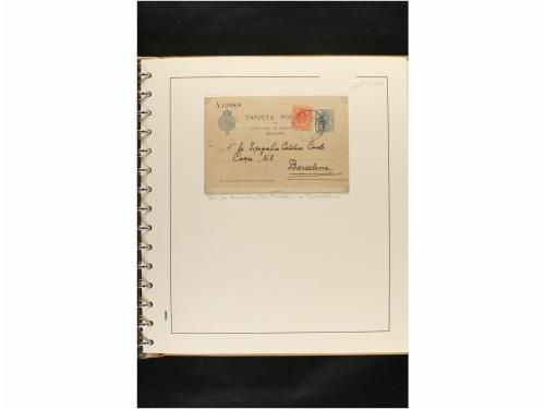 ✉ ESPAÑA. ENTEROS POSTALES. COLECCIÓN ESPECIALIZADA. Restos 