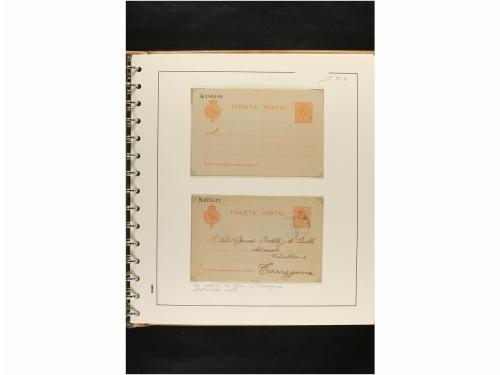 ✉ ESPAÑA. ENTEROS POSTALES. COLECCIÓN ESPECIALIZADA. Restos 