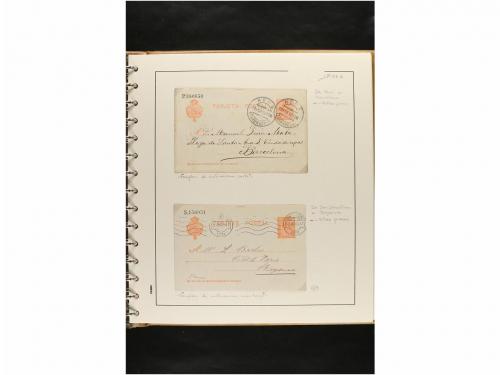✉ ESPAÑA. ENTEROS POSTALES. COLECCIÓN ESPECIALIZADA. Restos 