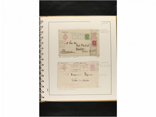 ✉ ESPAÑA. ENTEROS POSTALES. COLECCIÓN ESPECIALIZADA. Restos 