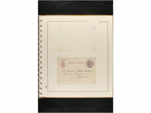 ✉ ESPAÑA. ENTEROS POSTALES. COLECCIÓN ESPECIALIZADA. Restos 