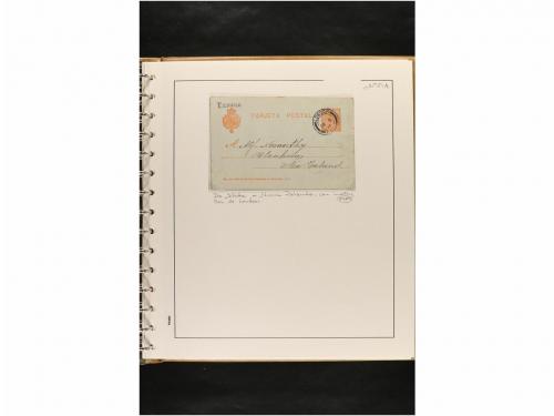 ✉ ESPAÑA. ENTEROS POSTALES. COLECCIÓN ESPECIALIZADA. Restos 
