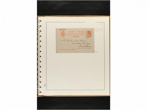 ✉ ESPAÑA. ENTEROS POSTALES. COLECCIÓN ESPECIALIZADA. Restos 