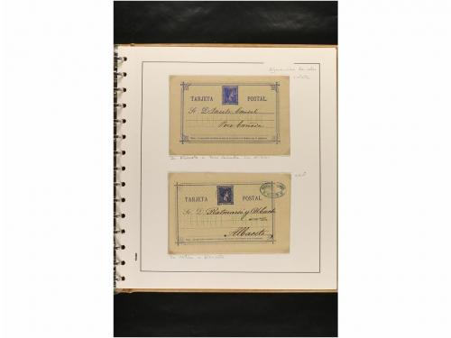 ✉ ESPAÑA. ENTEROS POSTALES. COLECCIÓN ESPECIALIZADA. Restos 