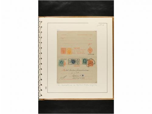 ✉ ESPAÑA. ENTEROS POSTALES. COLECCIÓN ESPECIALIZADA. Restos 