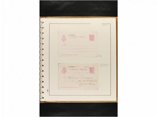 ✉ ESPAÑA. ENTEROS POSTALES. COLECCIÓN ESPECIALIZADA. Restos 