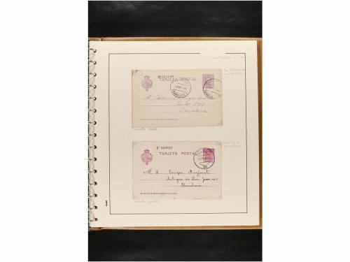 ✉ ESPAÑA. ENTEROS POSTALES. COLECCIÓN ESPECIALIZADA. Restos 