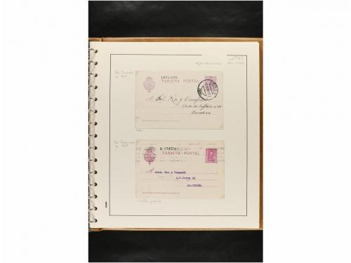✉ ESPAÑA. ENTEROS POSTALES. COLECCIÓN ESPECIALIZADA. Restos 