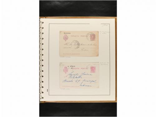 ✉ ESPAÑA. ENTEROS POSTALES. COLECCIÓN ESPECIALIZADA. Restos 