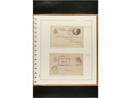 ✉ ESPAÑA. ENTEROS POSTALES. COLECCIÓN ESPECIALIZADA. Restos 