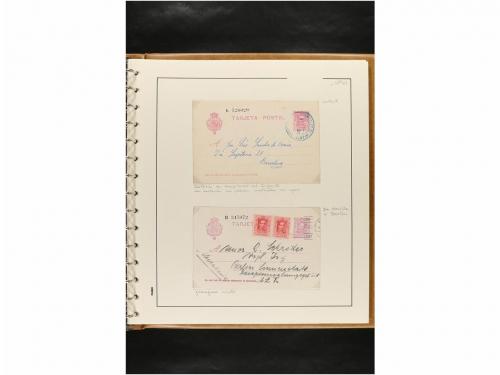 ✉ ESPAÑA. ENTEROS POSTALES. COLECCIÓN ESPECIALIZADA. Restos 