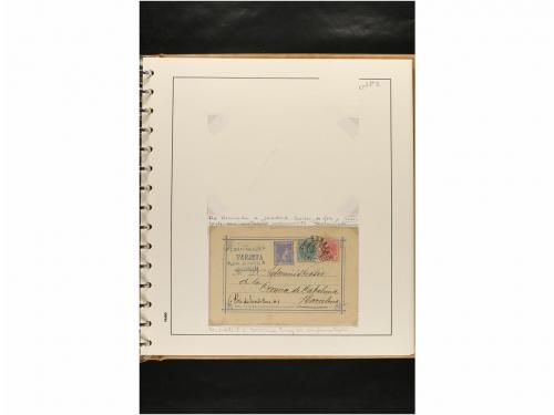 ✉ ESPAÑA. ENTEROS POSTALES. COLECCIÓN ESPECIALIZADA. Restos 