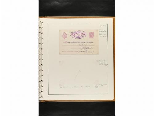 ✉ ESPAÑA. ENTEROS POSTALES. COLECCIÓN ESPECIALIZADA. Restos 