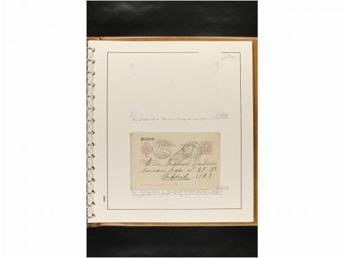 ✉ ESPAÑA. ENTEROS POSTALES. COLECCIÓN ESPECIALIZADA. Restos 