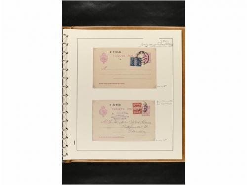 ✉ ESPAÑA. ENTEROS POSTALES. COLECCIÓN ESPECIALIZADA. Restos 
