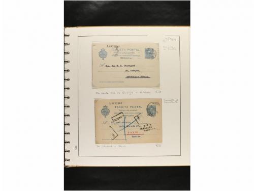 ✉ ESPAÑA. ENTEROS POSTALES. COLECCIÓN ESPECIALIZADA. Restos 