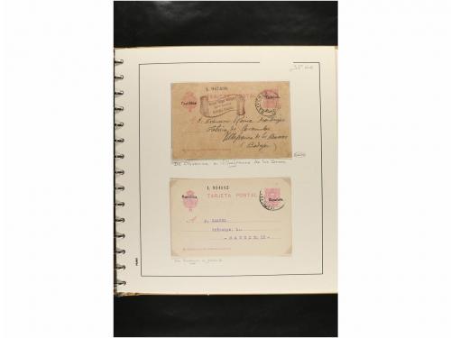 ✉ ESPAÑA. ENTEROS POSTALES. COLECCIÓN ESPECIALIZADA. Restos 