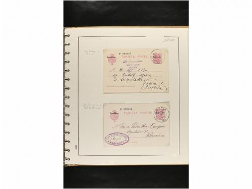 ✉ ESPAÑA. ENTEROS POSTALES. COLECCIÓN ESPECIALIZADA. Restos 