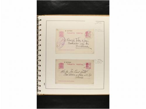 ✉ ESPAÑA. ENTEROS POSTALES. COLECCIÓN ESPECIALIZADA. Restos 