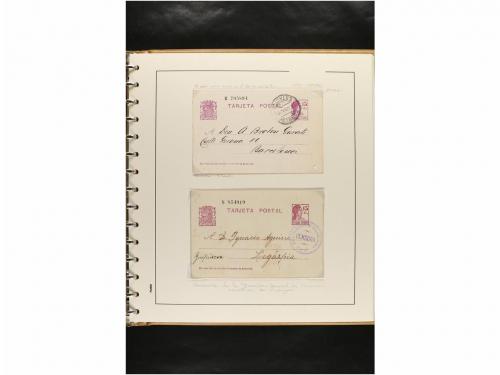 ✉ ESPAÑA. ENTEROS POSTALES. COLECCIÓN ESPECIALIZADA. Restos 