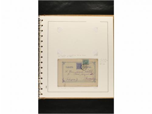 ✉ ESPAÑA. ENTEROS POSTALES. COLECCIÓN ESPECIALIZADA. Restos 