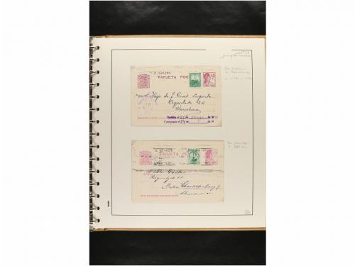 ✉ ESPAÑA. ENTEROS POSTALES. COLECCIÓN ESPECIALIZADA. Restos 