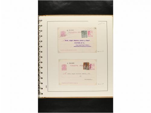 ✉ ESPAÑA. ENTEROS POSTALES. COLECCIÓN ESPECIALIZADA. Restos 