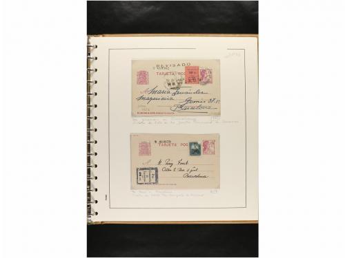 ✉ ESPAÑA. ENTEROS POSTALES. COLECCIÓN ESPECIALIZADA. Restos 