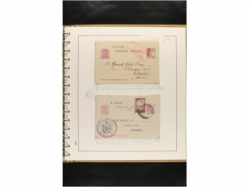 ✉ ESPAÑA. ENTEROS POSTALES. COLECCIÓN ESPECIALIZADA. Restos 