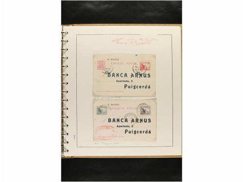 ✉ ESPAÑA. ENTEROS POSTALES. COLECCIÓN ESPECIALIZADA. Restos 