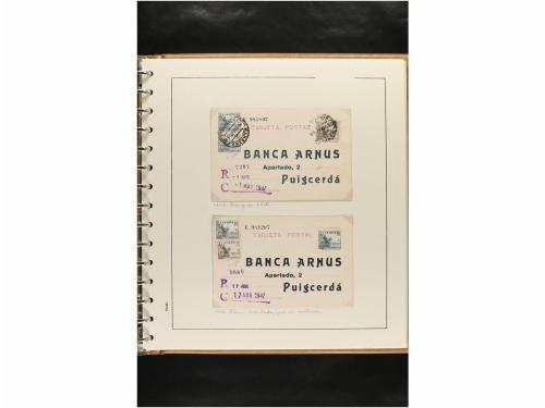 ✉ ESPAÑA. ENTEROS POSTALES. COLECCIÓN ESPECIALIZADA. Restos 