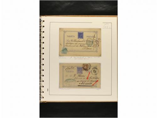 ✉ ESPAÑA. ENTEROS POSTALES. COLECCIÓN ESPECIALIZADA. Restos 