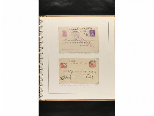 ✉ ESPAÑA. ENTEROS POSTALES. COLECCIÓN ESPECIALIZADA. Restos 