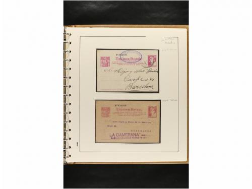 ✉ ESPAÑA. ENTEROS POSTALES. COLECCIÓN ESPECIALIZADA. Restos 