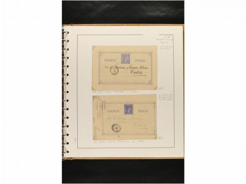 ✉ ESPAÑA. ENTEROS POSTALES. COLECCIÓN ESPECIALIZADA. Restos 